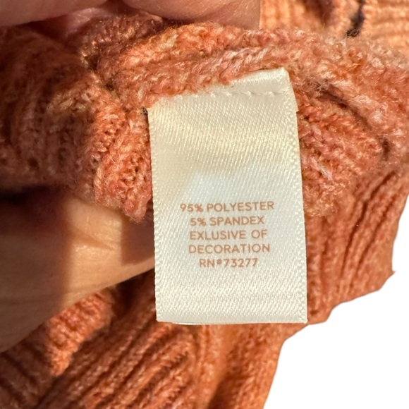 LC - Lauren Conrad - holiday celebration champagne sweater - peach -soft size XL - Picture 9 of 10